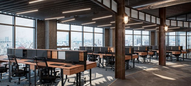 Высота потолков – 2,9–3,3 м